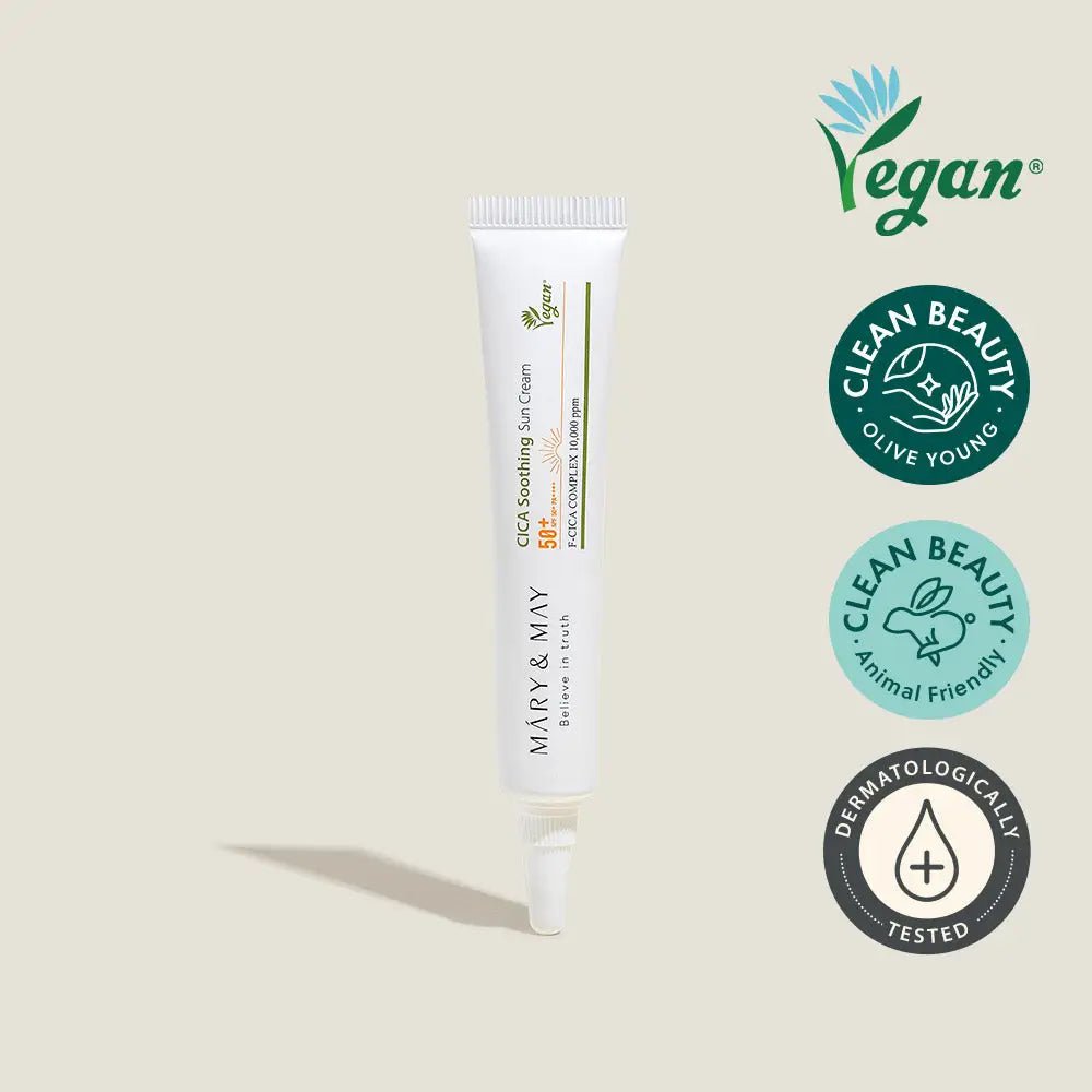 Mary&May Cica Soothing Sun Cream SPF50 + PA + + + + 12g Miniature for Sensitive Skin - 12ml