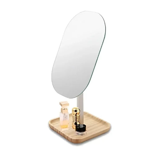 Miro Line Wood Tray Stand Mirror ST-311 for Chic Decor - Makeup Mirrors