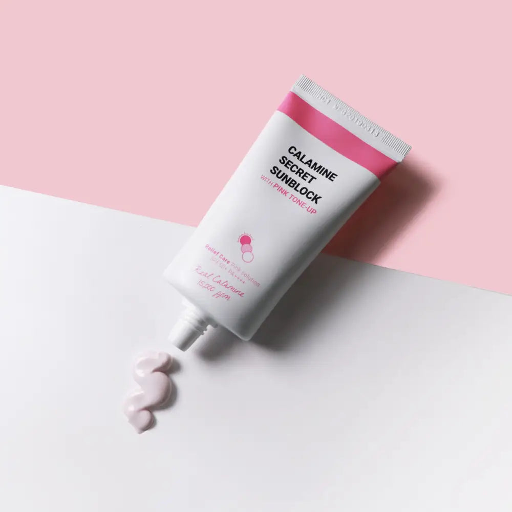 K Secret Calamine Secret Sunblock With Pink Tone Up SPF50 PA++++ 50ml - Sun Cream