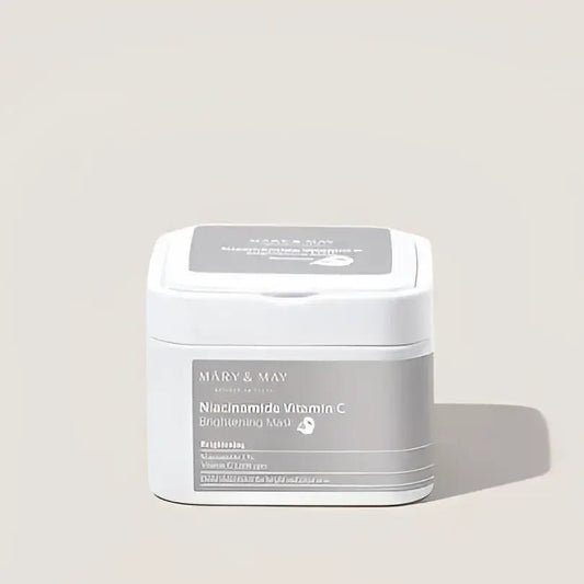 Mary&May Niacinamide Vitamin C Brightening Mask 30EA Sheets for Radiant Skin - 30ea