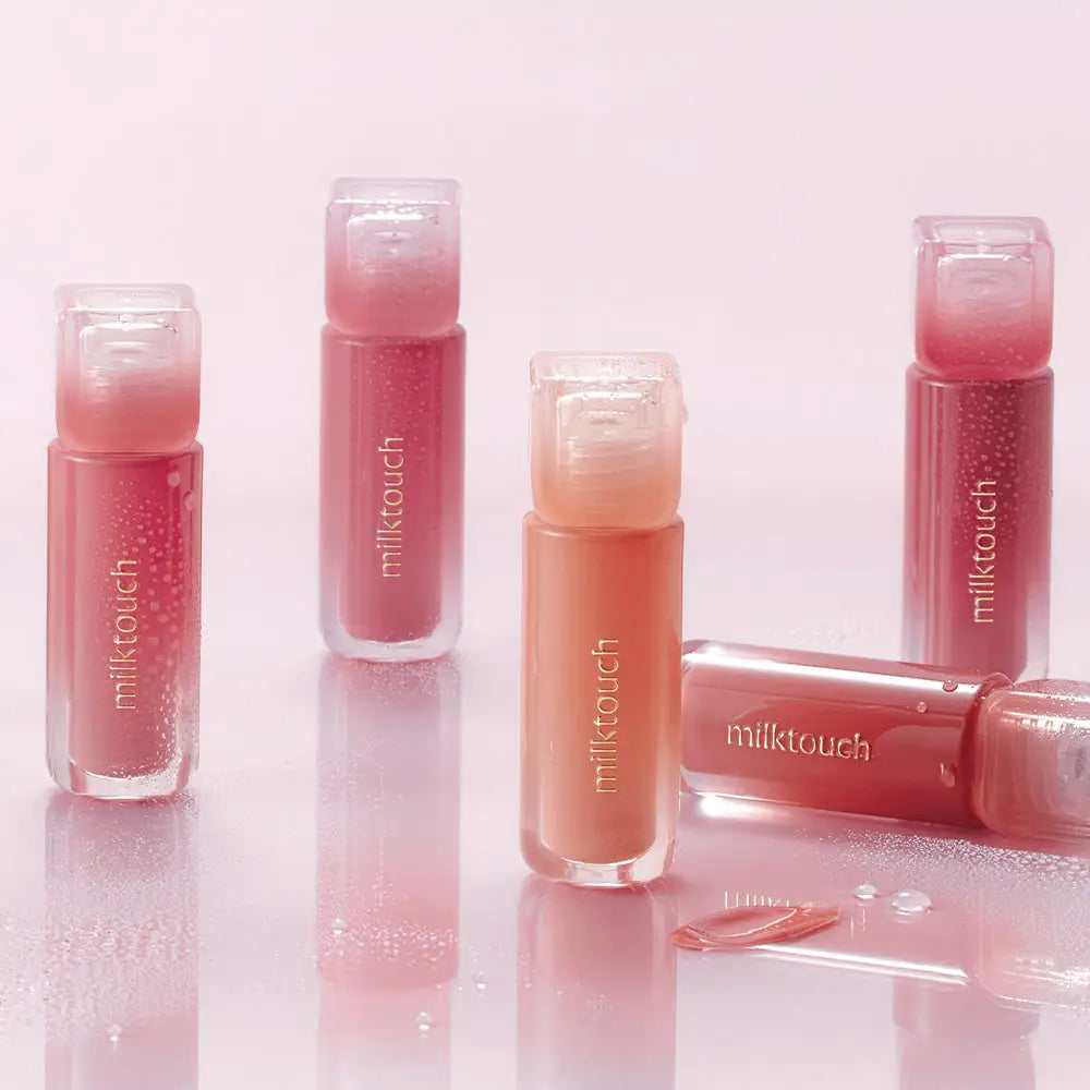 Milk Touch Dew Stain Sheer Lip Gloss Peach Drop 4G Shine - 05 Peach Drop