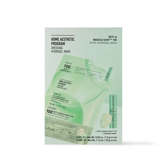 Reti A Reedle Shot 100 2 Step Hydrogel Mask Kit Pore Boost - 4ea