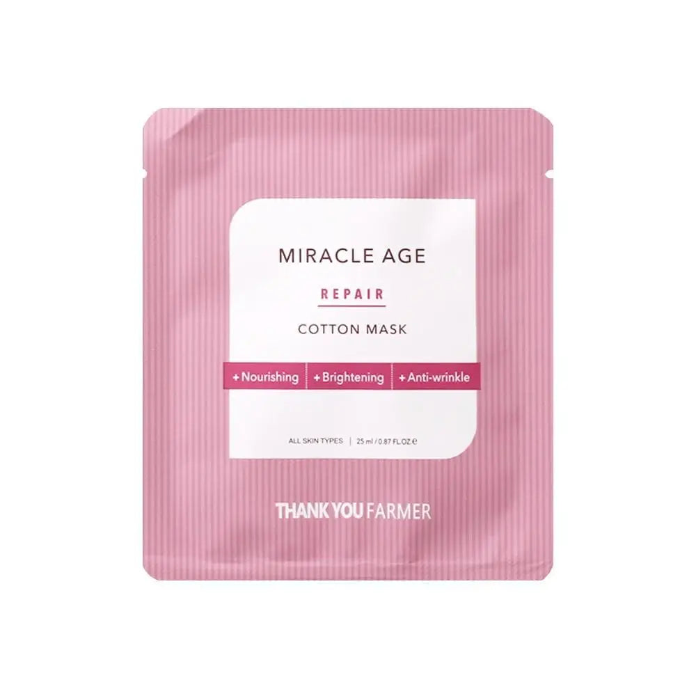 Thank You Farmer Miracle Age Repair Cotton Mask 25ml - Facial Mask